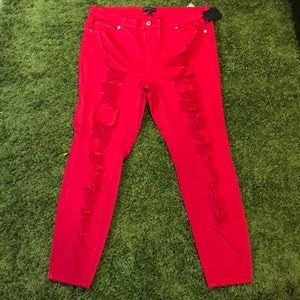 FOREVER 21 RED DENIM